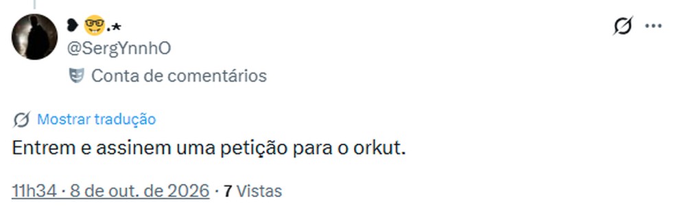 Usuários comentam nas redes sociais sobre a volta do Orkut — Foto: Reprodução/ X