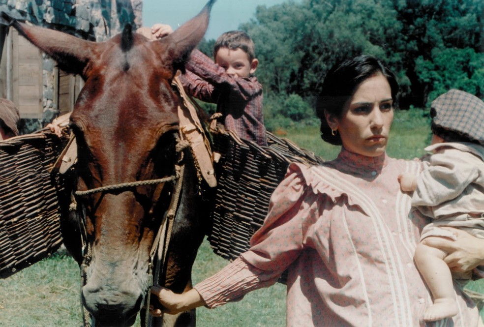 Gloria Pires em cena de "O quatrilho" — Foto: Reprodução