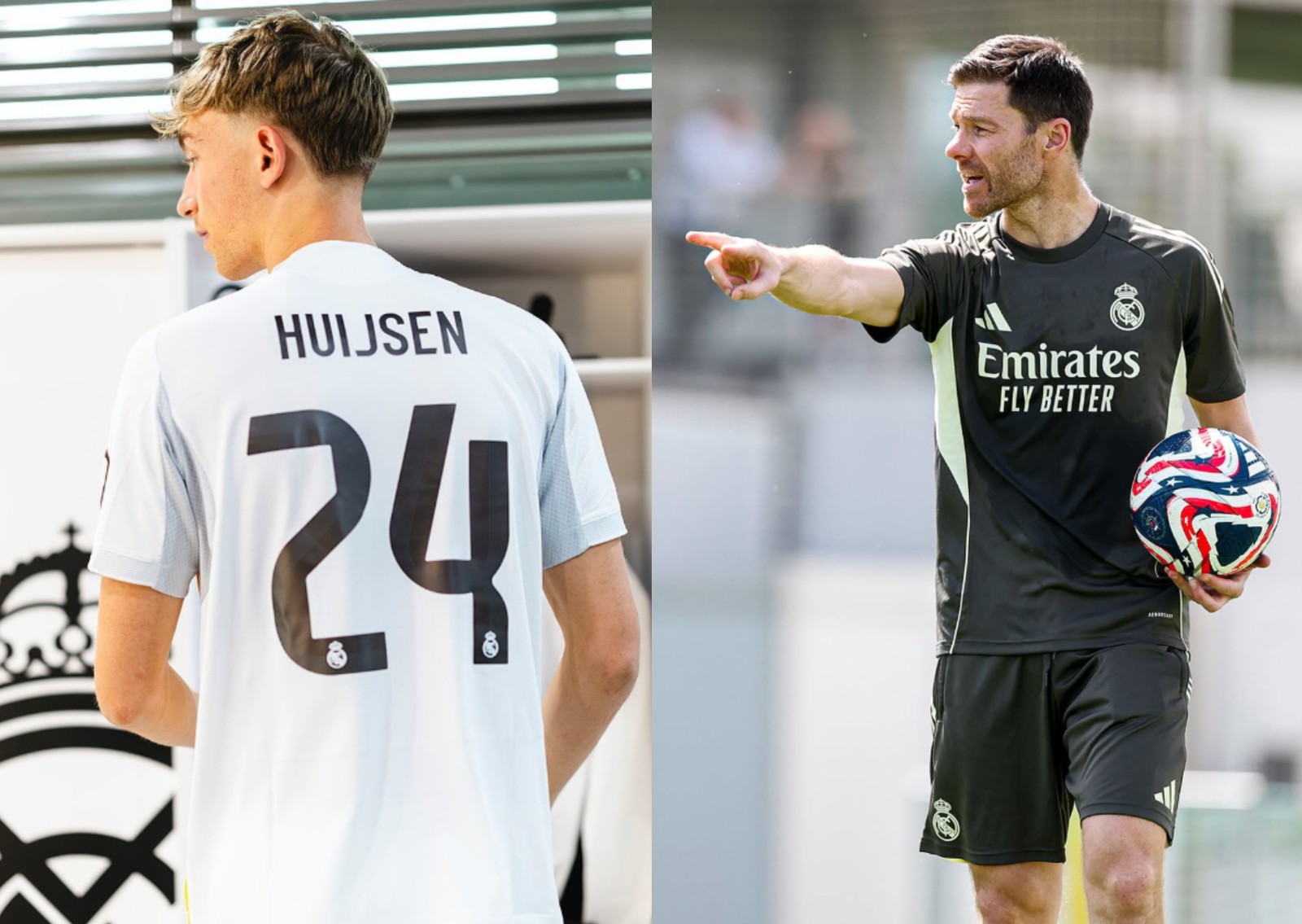 O zagueiro Dean Huijsen, novo zagueiro do Real Madrid, estará no mundial sob comando do técnico Xabi Alonso — Foto: Divulgação/Instagram/Real Madrid