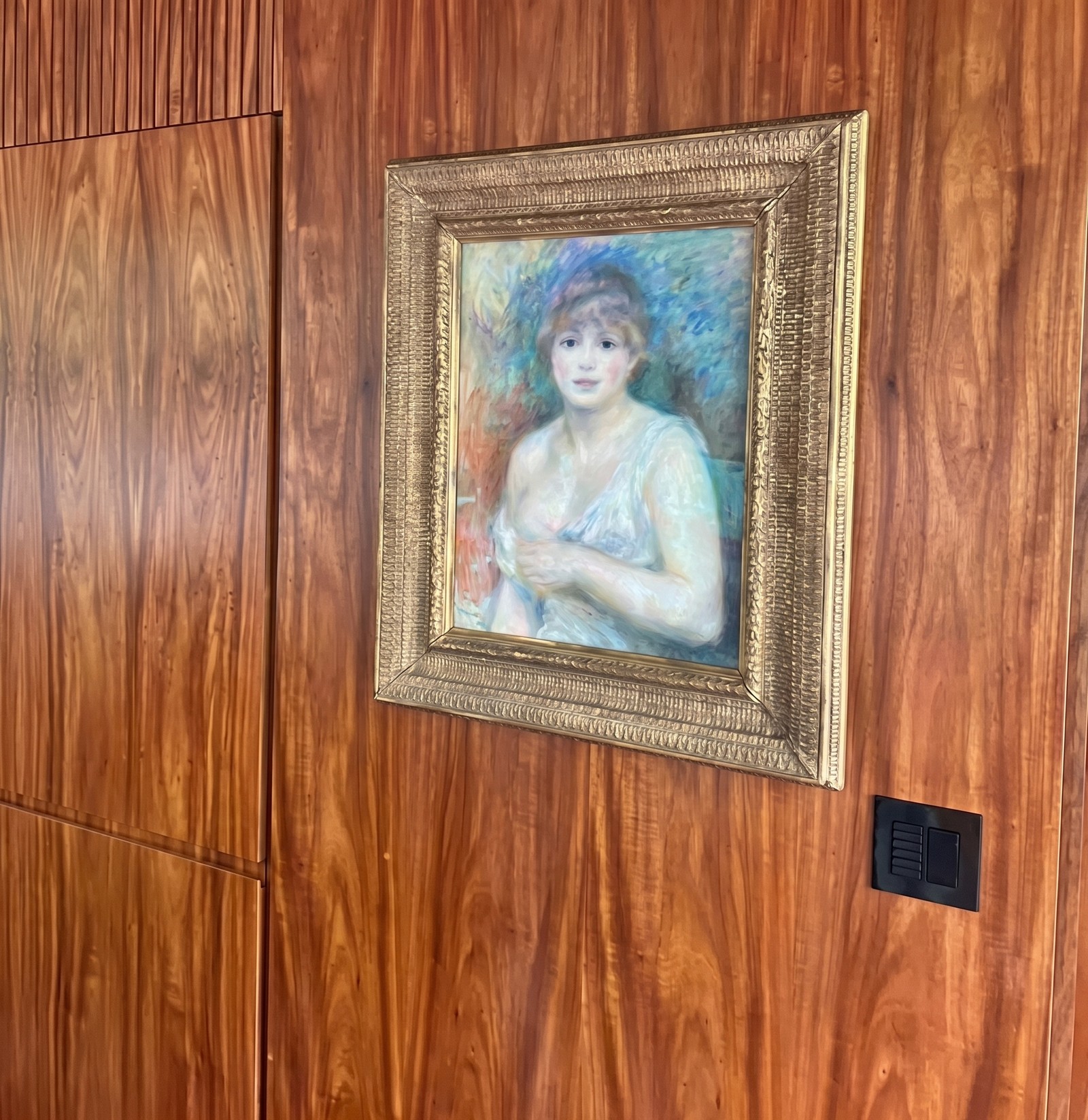 Pintura atribuída a Renoir na casa de Vorcaro em São Paulo — Foto: Reprodução