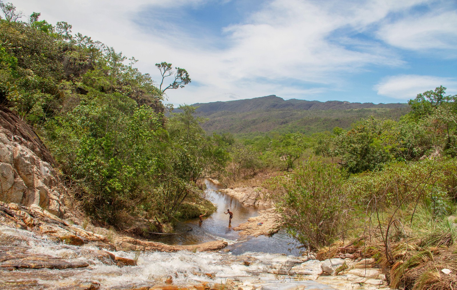 Uma das oito cachoeiras do Complexo Paraíso, parte do Parque Nacional da Serra da Canastra, em Delfinópolis, Minas Gerais — Foto: Divulgação / Cezar Félix / Secretaria de Cultura e Turismo de Minas Gerais