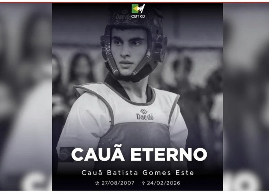 Cauã Batista era uma das promessas do taekwondo brasileiro