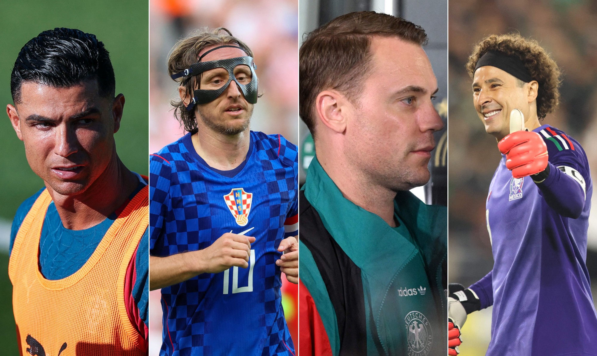 Liderados por Cristiano Ronaldo, Modric e Neuer, quarentões ignoram rótulos e chegam a mais uma Copa do Mundo