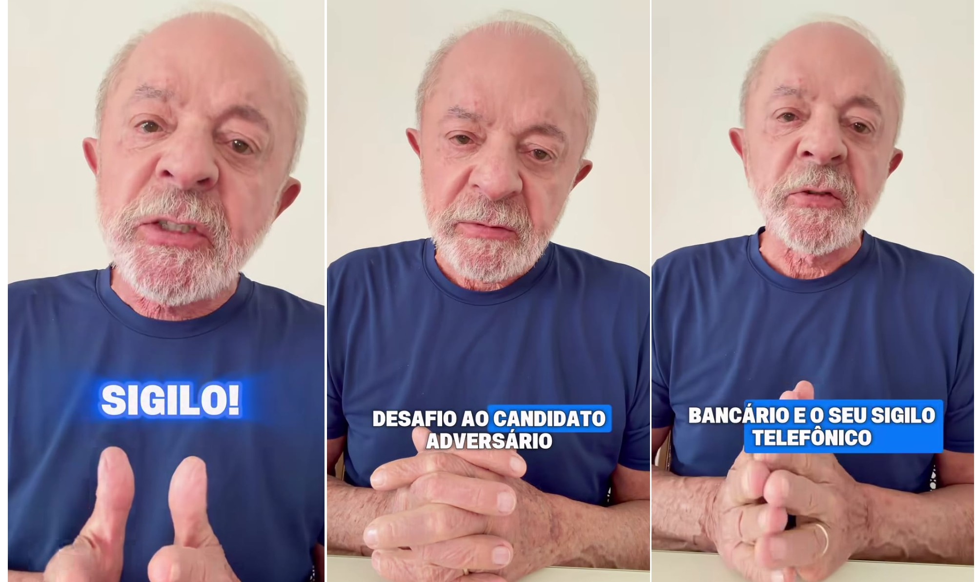 'Abre o sigilo, Flávio!': Lula volta a sugerir que adversário libere contas bancárias dele e da família Bolsonaro