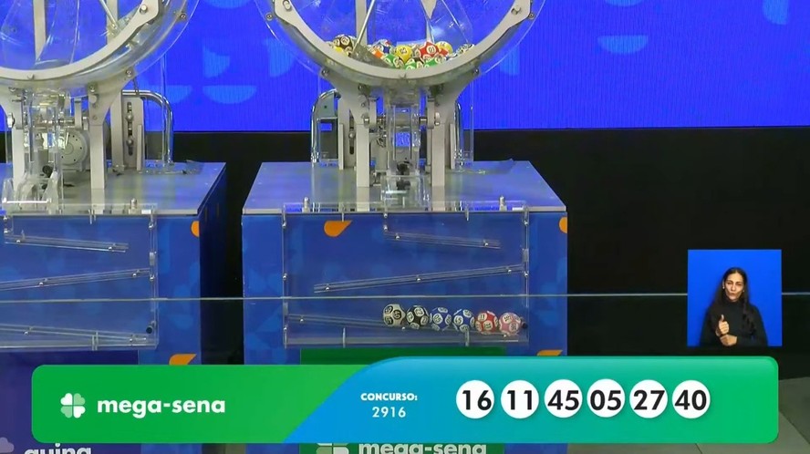 Mega-sena sorteou prêmio de mais de R$ 32 milhões nesta quinta-feira (18) — Foto: Reprodução / Youtube (CAIXA)