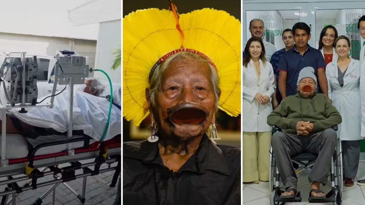 Cacique Raoni enfrenta complicações de saúde e permanece internado há dois meses