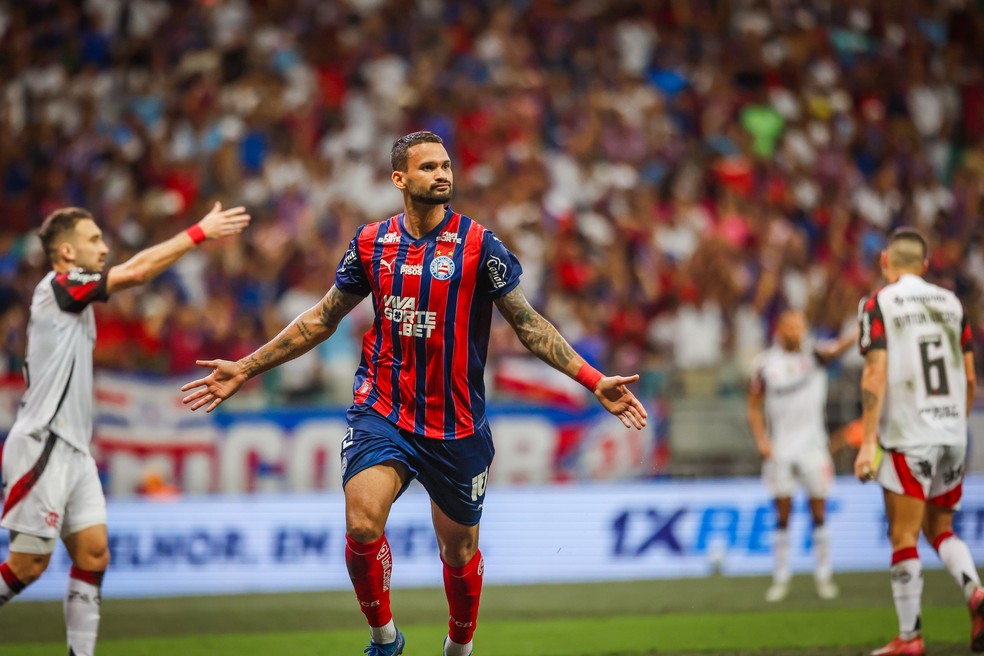 Bahia venceu o Flamengo com gol de Willian José — Foto: Letícia Martins / Bahia
