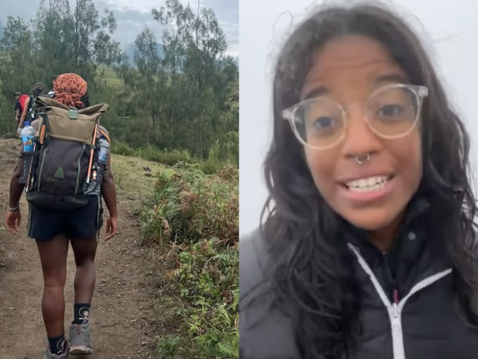 Fotos de Juliana Marins Durante Trilha No Monte Rinjani - Foto: Instagram