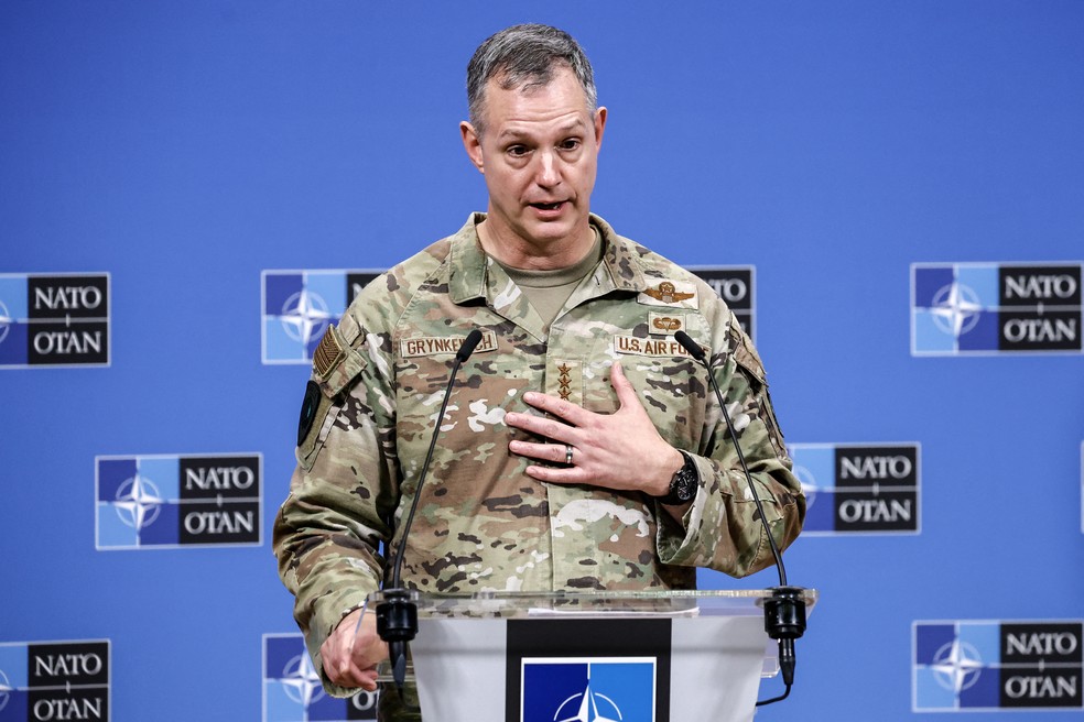 General Alexus G. Grynkewich, chefe do Comando Europeu do Pentágono — Foto: SIMON WOHLFAHRT / AFP