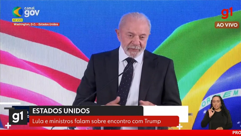Lula fala sobre o encontro de 3 horas com Trump Presidente está na embaixada do Brasil em Washington. Trump chamou Lula de "muito dinâmico" em post na sua rede social. O brasileiro, por sua vez, postou fotos do encontro em seu perfil no Instagram. — Foto: Reprodução