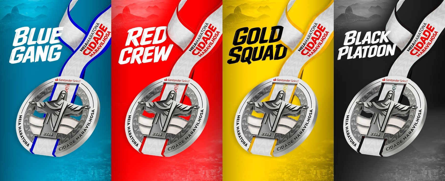 Meia Maratona Cidade Maravilhosa, organizada pelo Santander, terá medalhas diferentes para premiar diferentes performances - QTU Questões do Universo