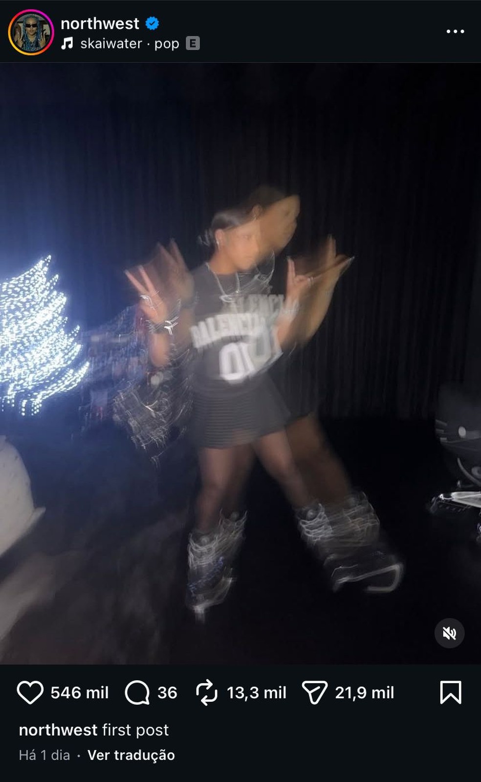 North West Instagram profile — Photo: Reproduction