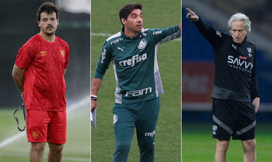 Fernando Diniz, Abel Ferreira e Jorge Jesus são cotados para assumir a seleção brasileira