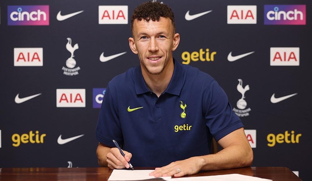  Tottenham anunciou a contratação do croata Ivan Perisic, que estava na Inter de Milão — Foto: Tottenham/Divulgação