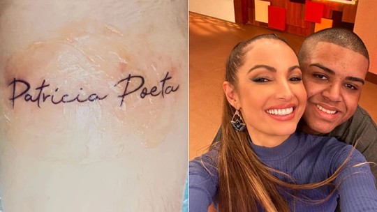 Fã de 18 anos faz tatuagem com nome de Patrícia Poeta: 'Representa uma libertação'