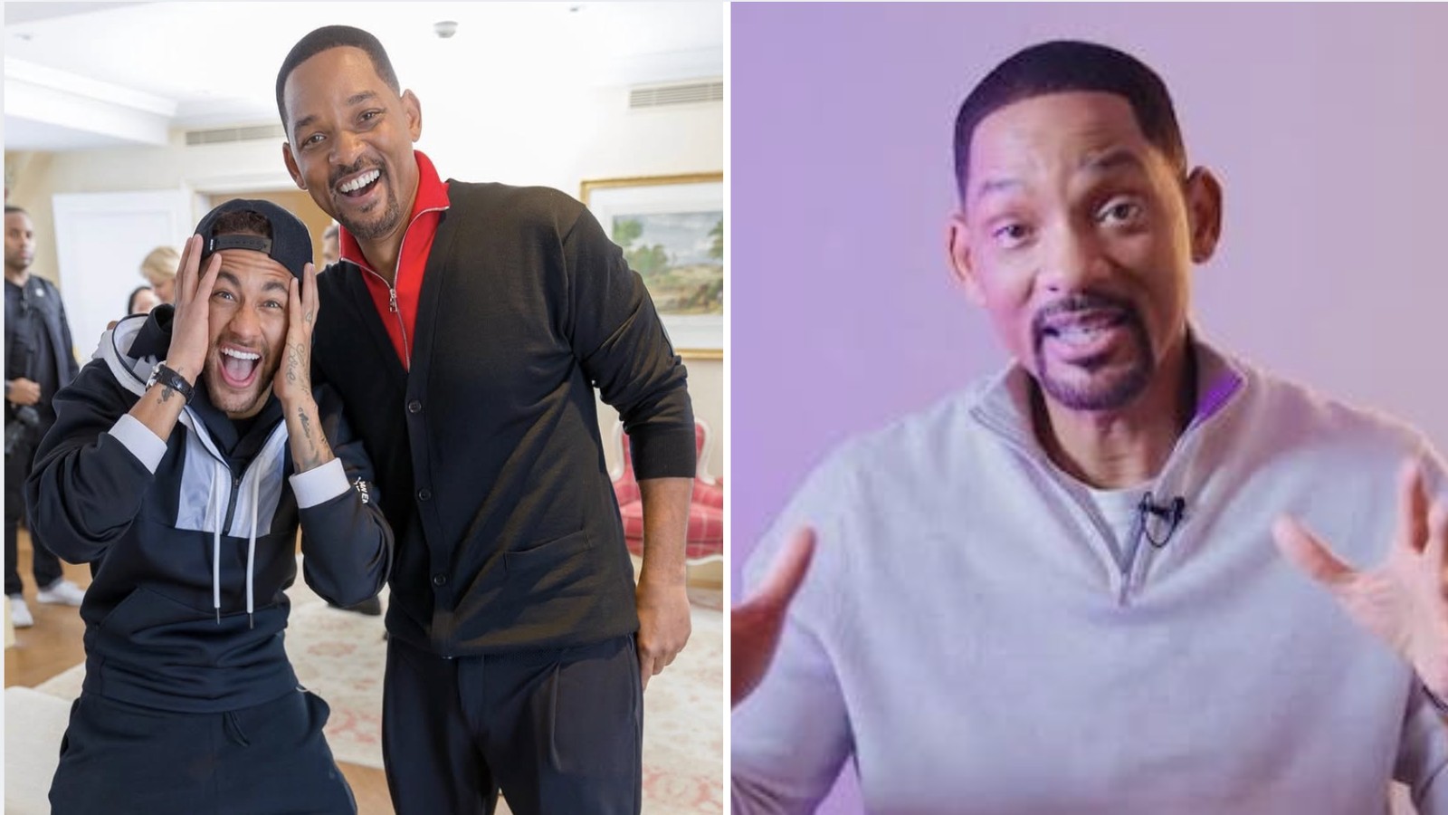 Will Smith é "parça" do jogador Neymar Jr. — Foto: Reprodução/Instagram