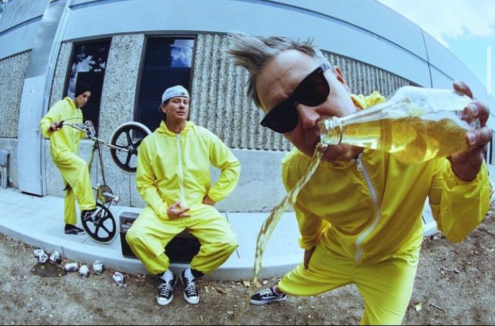 Blink-182 confirmou que virá ao Lollapalooza em 2024 — Foto: Divulgação