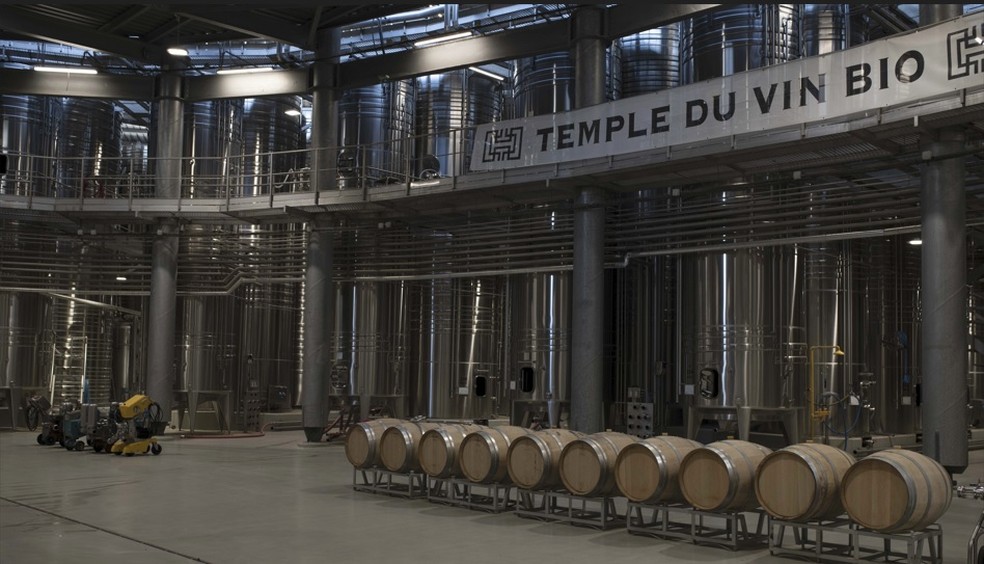 Produção de vinho orgânico na Cave Héraclès em Vergeze, França — Foto: Maria Contreras Coll/Bloomberg