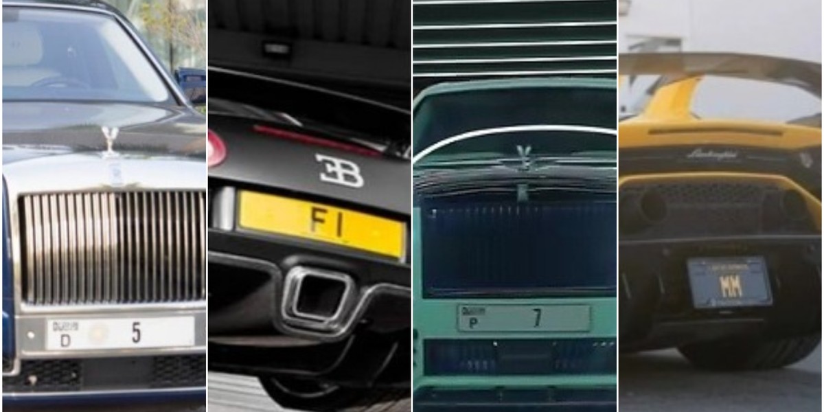 'MM', '1' e 'F1': milionários pagam caro para ter números de placas de carros exclusivos