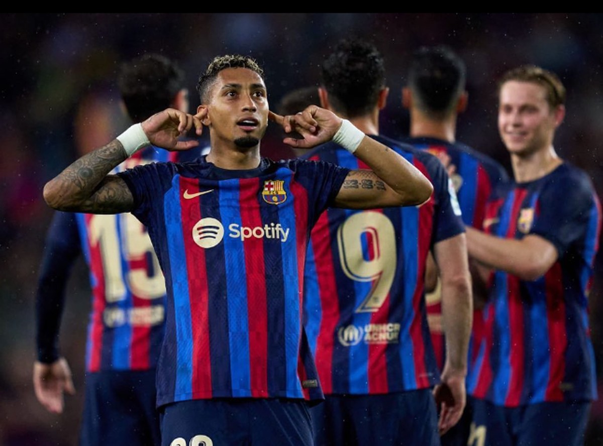 Barcelona confirma lesão muscular de Raphinha; recuperação deve levar ...