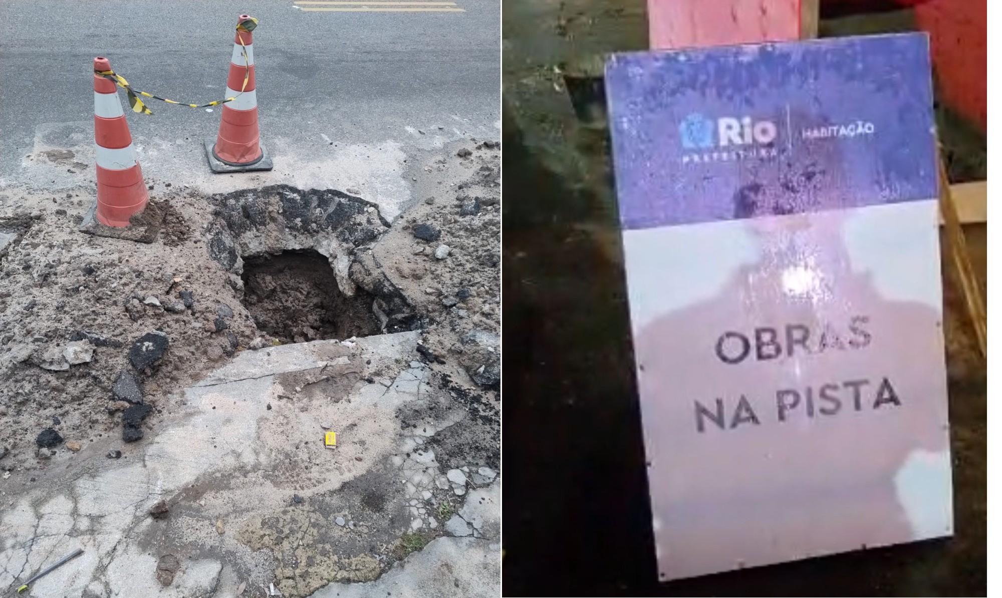 Cara de pau: falsos operários fingem obra para furtar cabos no Rio