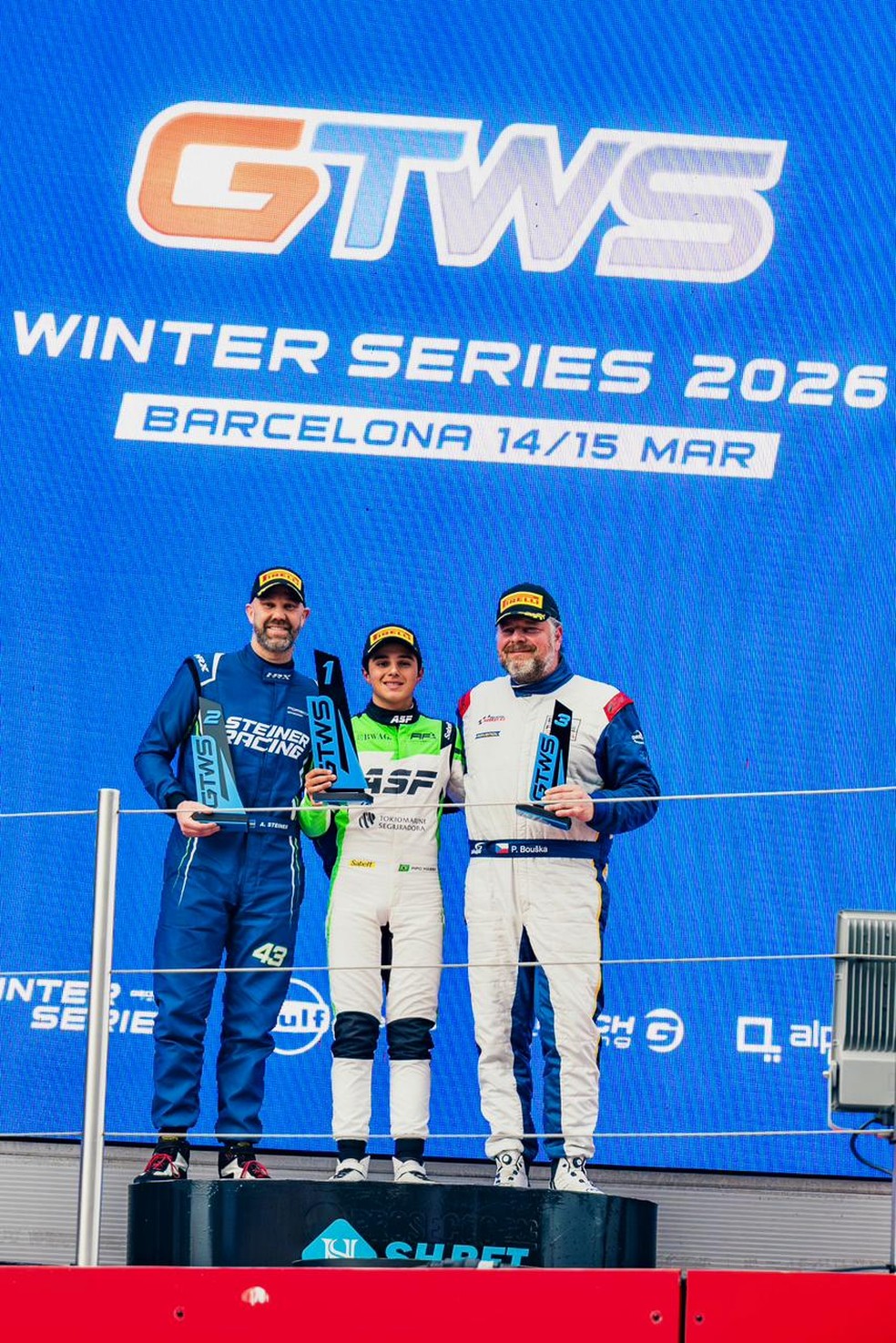 Pipo Massa venceu a prova de GT Winter Series 2026, na categoria Cup 2 — Foto: Divulgação