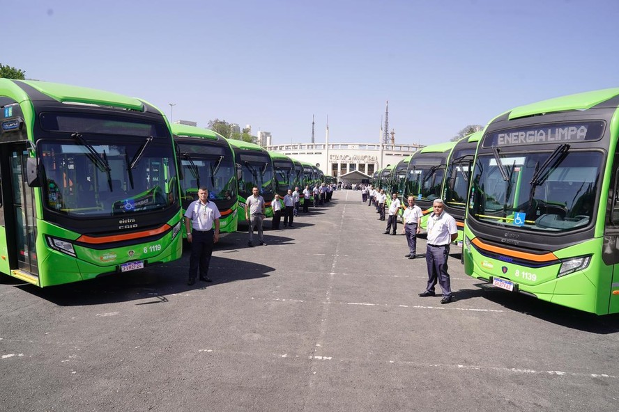 São Paulo recebeu primeiro lote de ônibus eletrificados