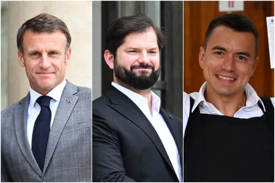 Macron, Boric e Noboa: conheça os presidentes eleitos antes dos 40 anos