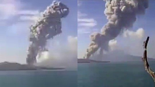 Vulcão Anak Krakatoa entra em erupção na Indonésia e explode cinzas a 3 km; vídeo