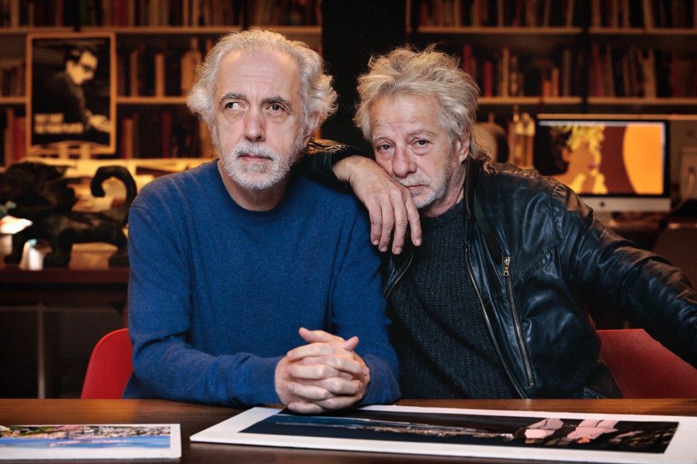Fernando Trueba e Javier Mariscal, diretores de "Atiraram no pianista" — Foto: Divulgação