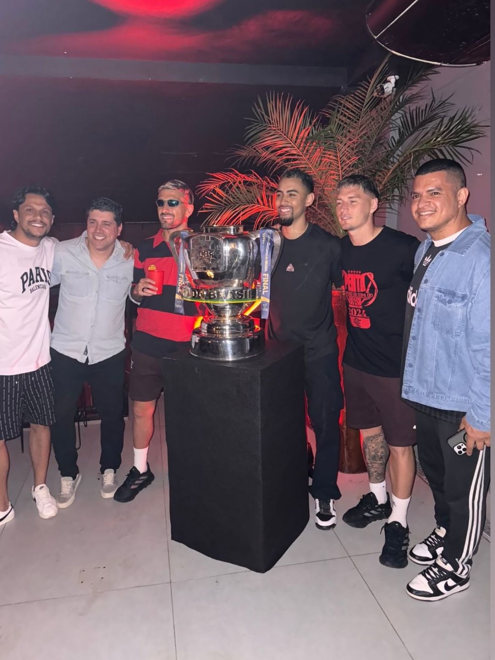Festa do título do Flamengo — Foto: Reprodução
