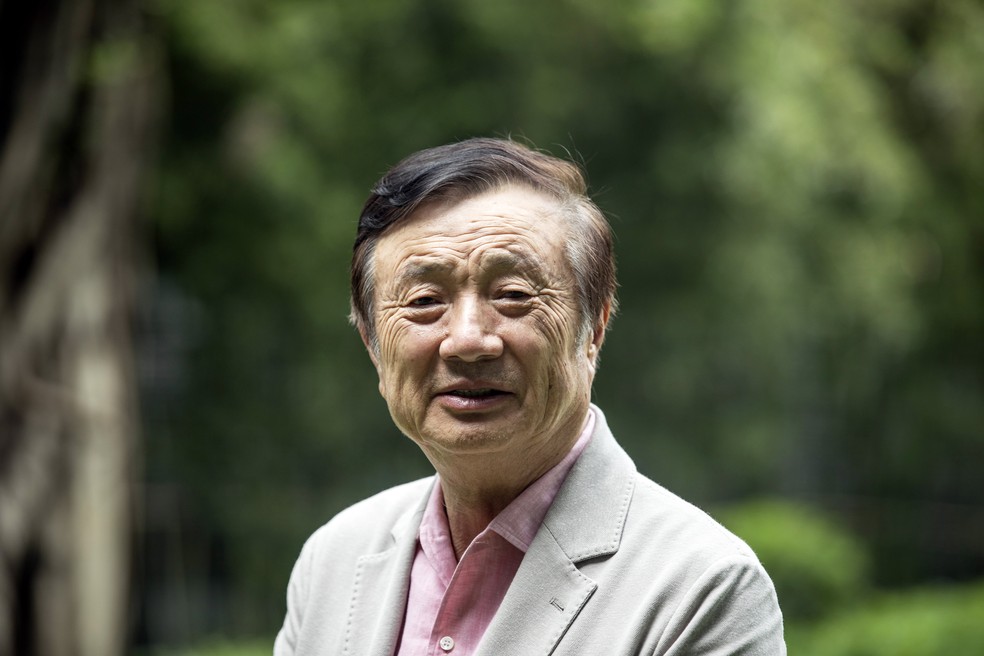 Ren Zhengfei, fundador e diretor executivo (CEO) da Huawei — Foto: Qilai Shen/Bloomberg