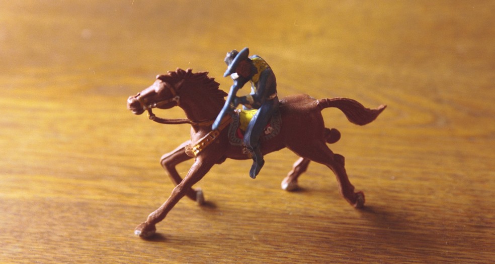 Cavalinho do Forte Apache, um dos brinquedos mais populares da Gulliver — Foto: Camilla Maia