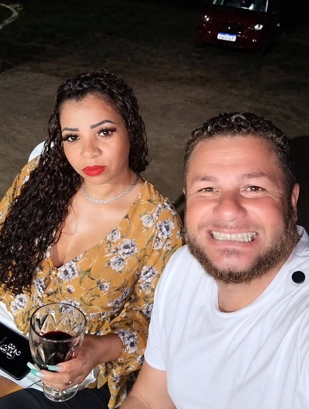 Gilberto e Daiane reataram após mulher deixar a cadeia — Foto: Reprodução