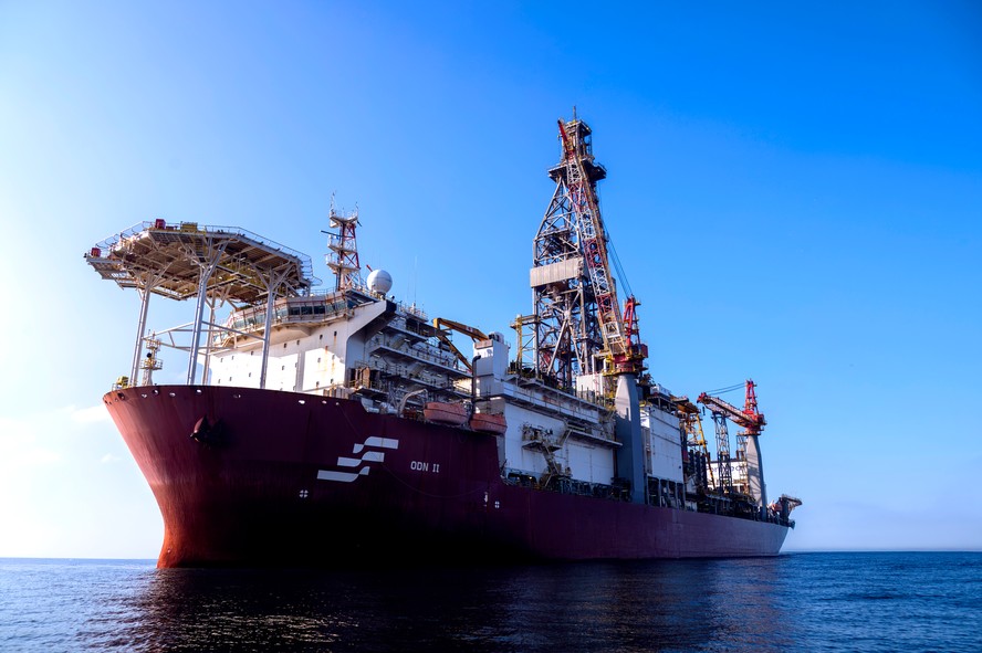 Sonda usada pela Petrobras em simula&ccedil;&atilde;o na Bacia da Foz do Amazonas, na Margem Equatorial