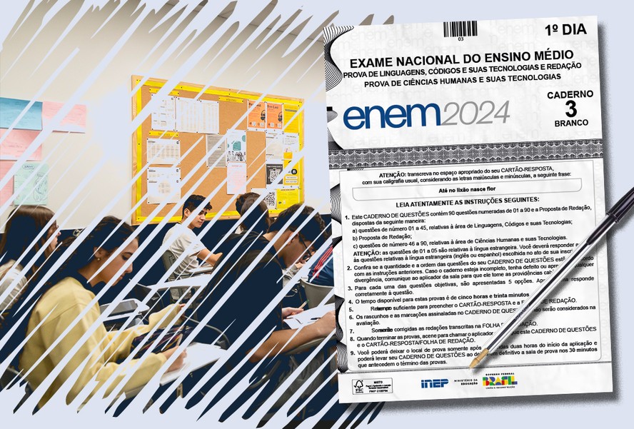 Gabarito Enem 2024 prova branca: veja correção extraoficial do 1º dia