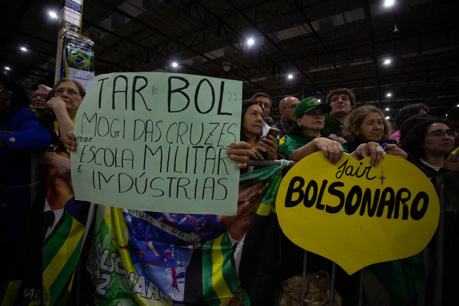 Com presença de Bolsonaro, Republicanos oficializa candidatura de Tarcísio ao governo de SP — Foto: Maria Isabel Oliveira