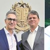 Os governadores Romeu Zema (MG), Tarcísio de Freitas (SP) e Fátima Bezerra (RN) - Reprodução