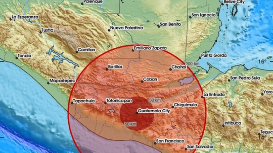 Terremoto de magnitude 4,9 sacode a Guatemala sem causar vítimas
