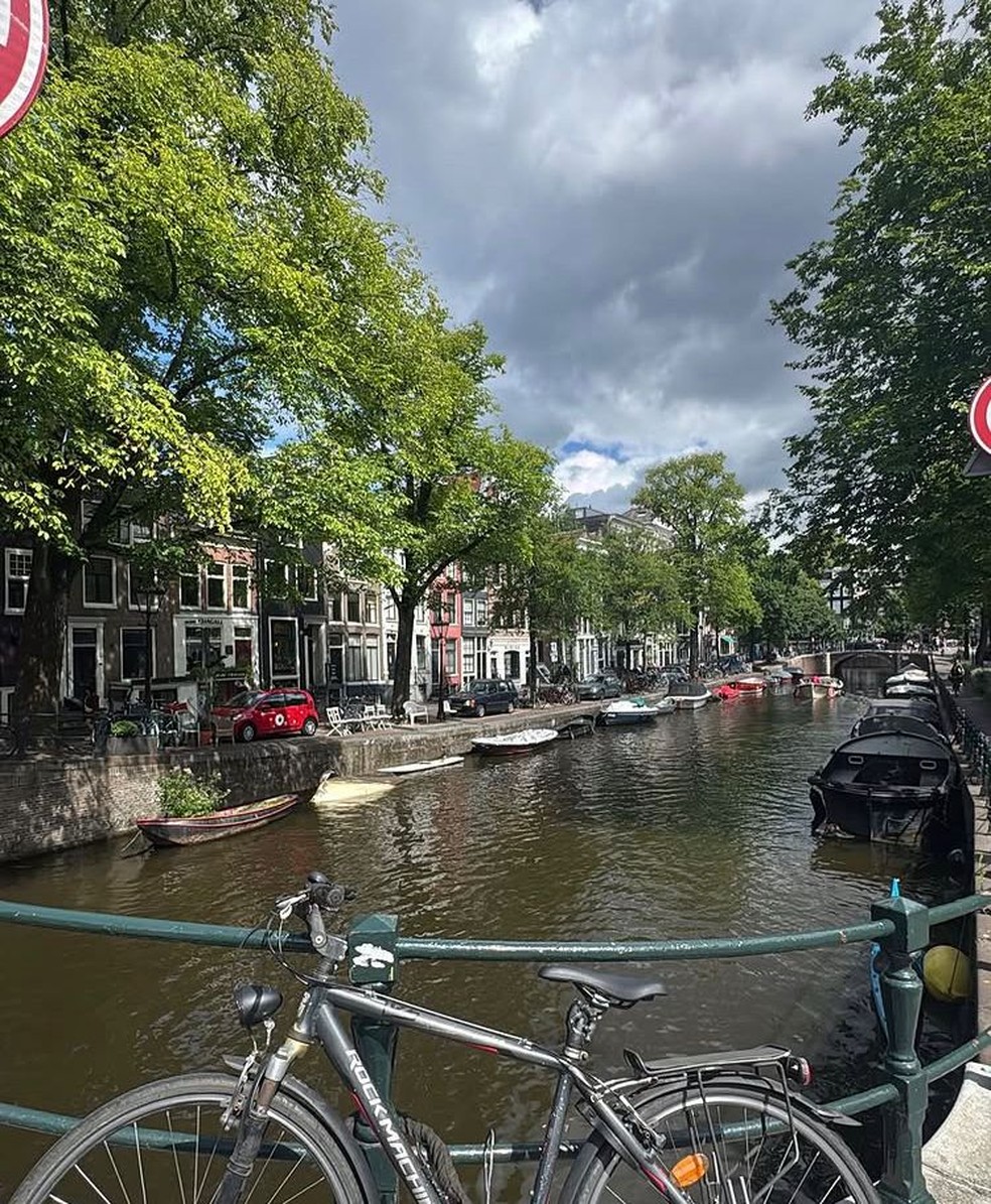 A atriz Guilhermina Guinle em Amsterdam — Foto: Reprodução/Instagram