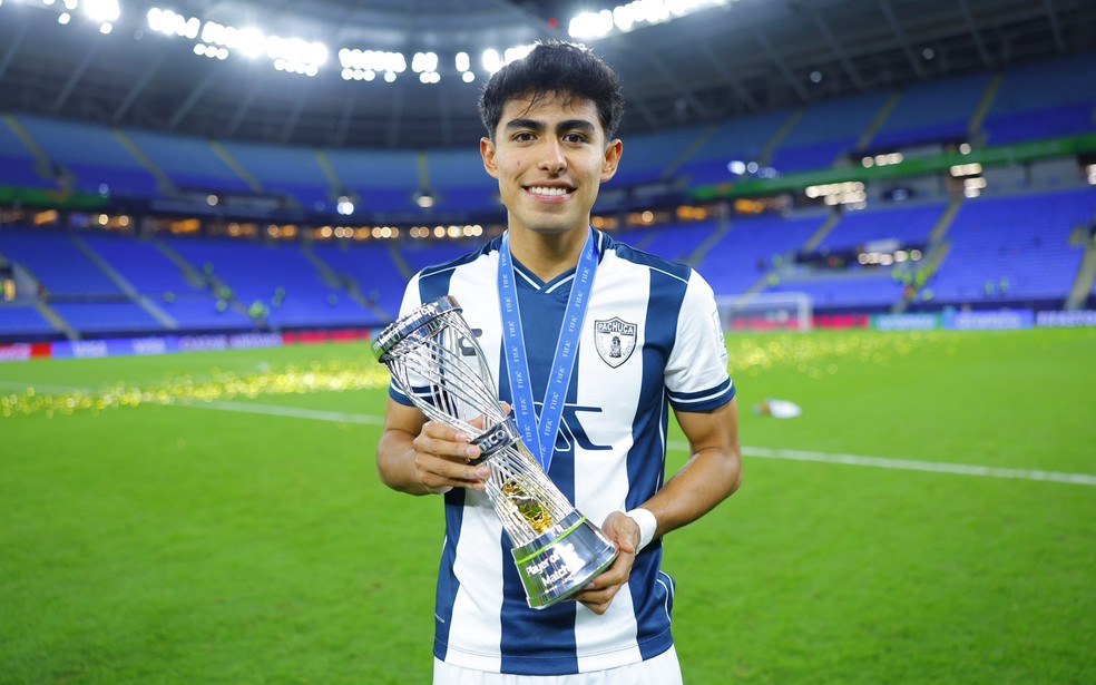 Elías Montiel, meia do Pachuca — Foto: Divulgação/Pachuca
