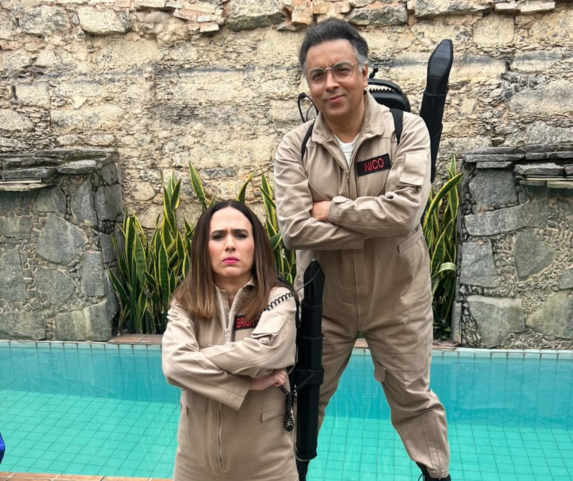 ‘Quem ama cuida’: Tata Werneck e Rodrigo Fagundes aparecerão com figurinos inspirados no filme ‘Os Caça-Fantasmas’