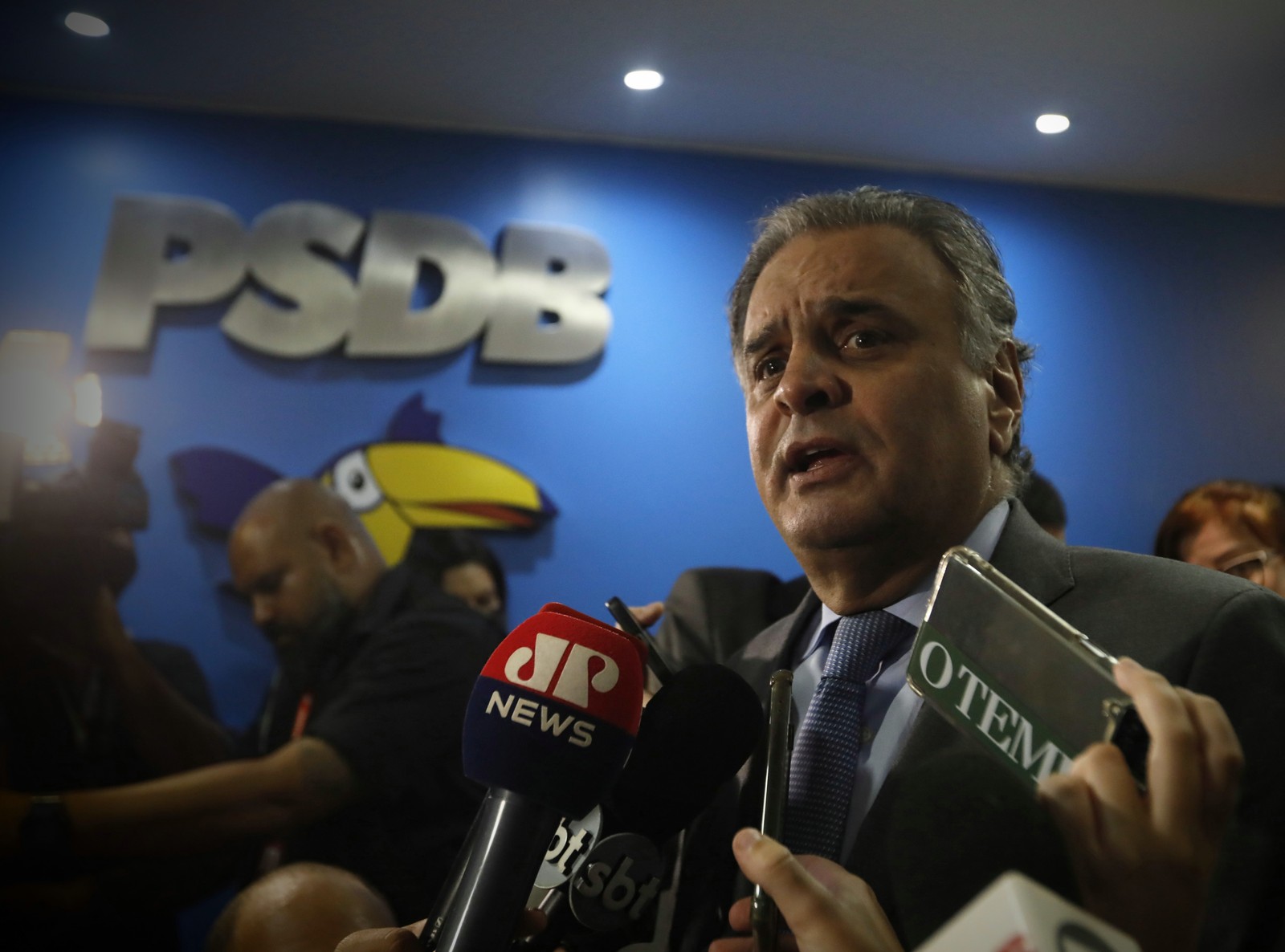 Aécio Neves (PSDB-MG), ex-senador, apresentou candidatura a deputado federal — Foto: Cristiano Mariz/Agência O Globo
