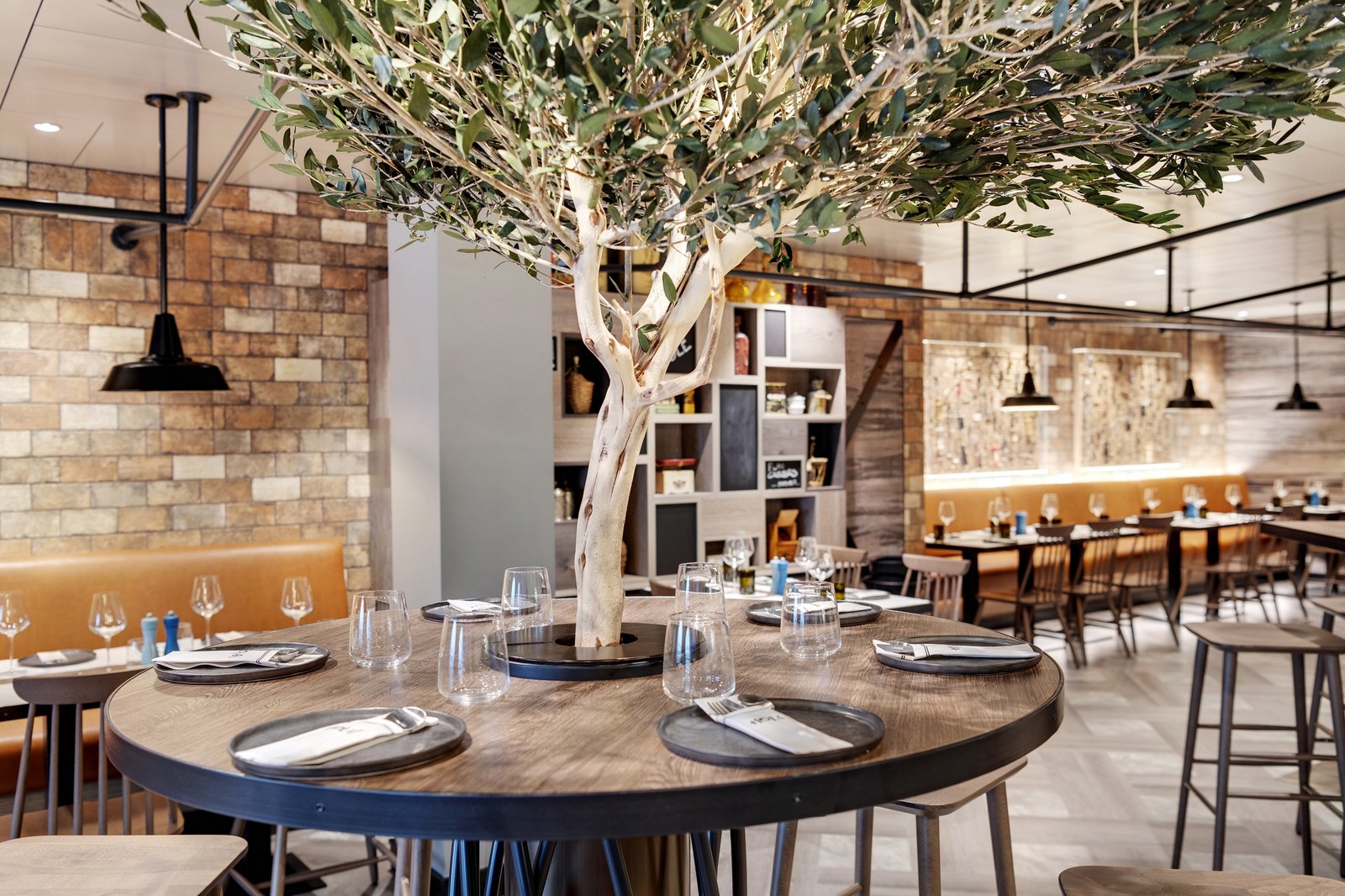 Salão do Hola! Tacos & Cantina, um dos cinco restaurantes de especialidade do navio de cruzeiros MSC Grandiosa: rodízio de cozinha mexicana — Foto: Divulgação / MSC Cruzeiros