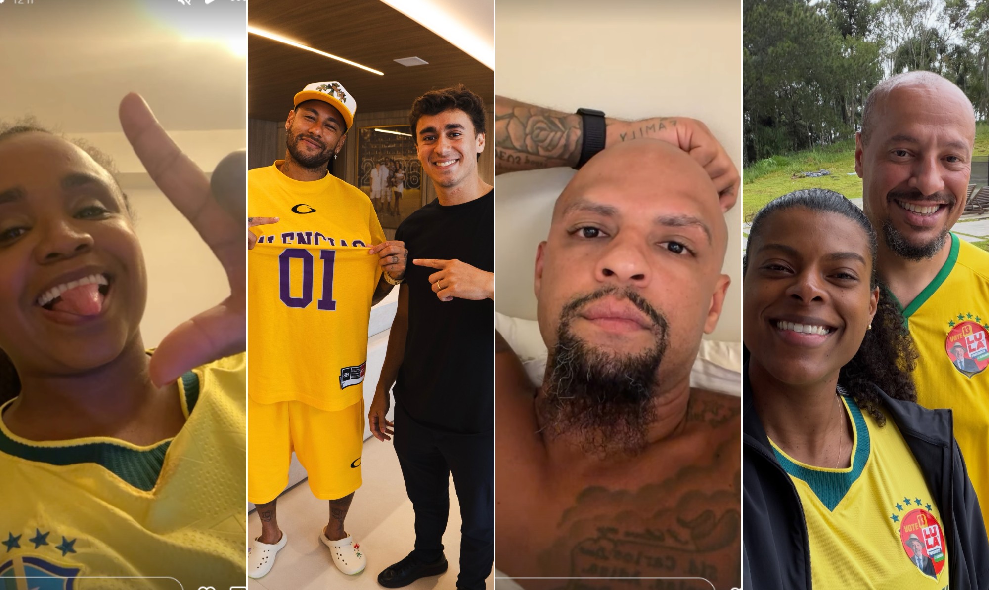 Neymar, Felipe Melo, Daiane dos Santos e mais: os atletas que se manifestaram após vitória de Lula - Foto