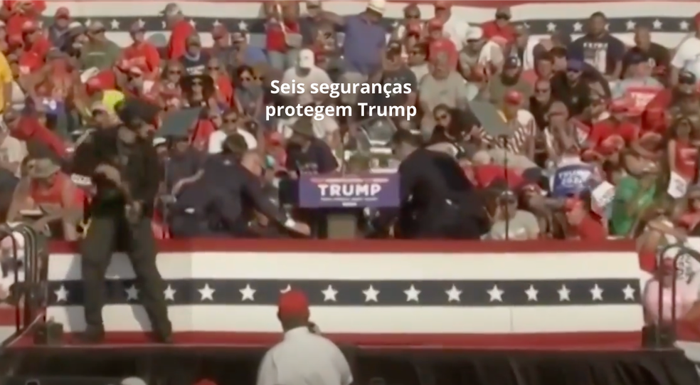 Passo a passo do atentado contra Donald Trump, na Pensilvânia, nos EUA. — Foto: Arte O GLOBO