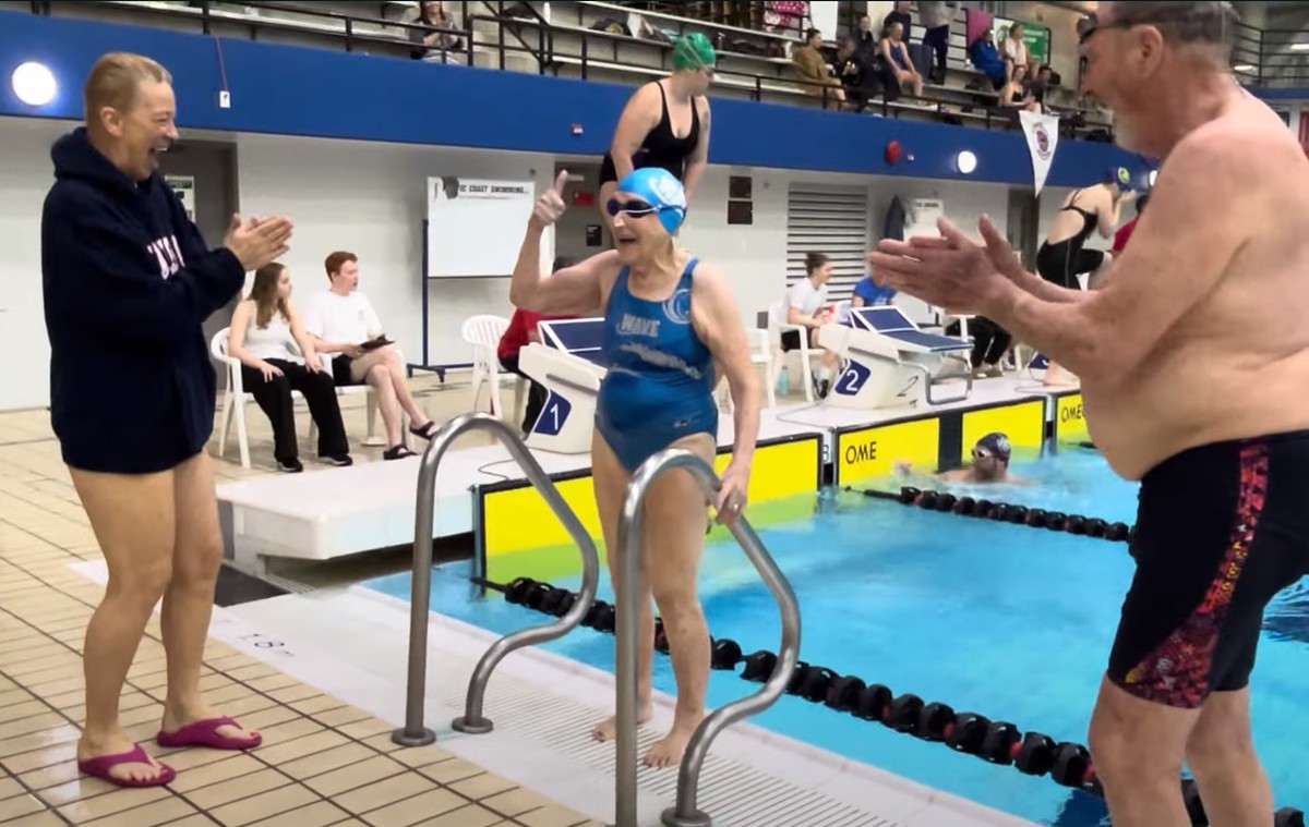 99-year-old Canadian swimmer breaks three world records on same day