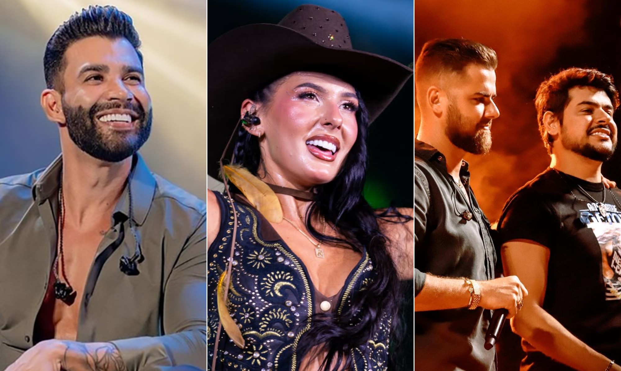 Gusttavo Lima, Ana Castela e Zé Neto e Cristiano: Veja artistas que vão receber maiores cachês no São João da Bahia