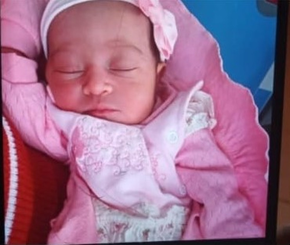 A bebê Ana Beatriz Silva de Oliveira, de apenas 15 dias de idade — Foto: Ministério Público do Estado de Alagoas