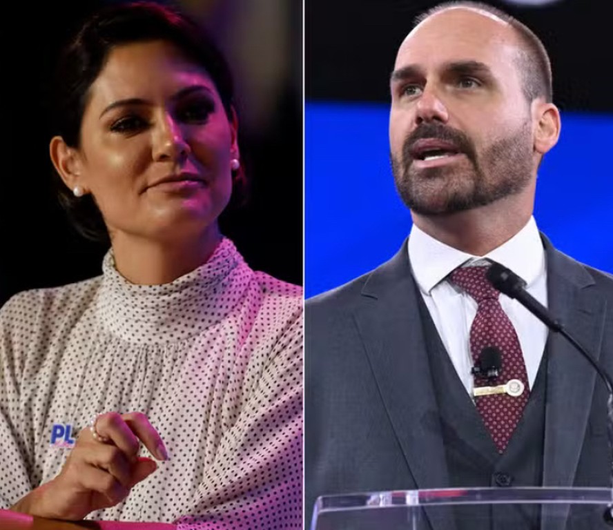 Sem citar Michelle, Eduardo Bolsonaro defende André Fernandes em briga ...